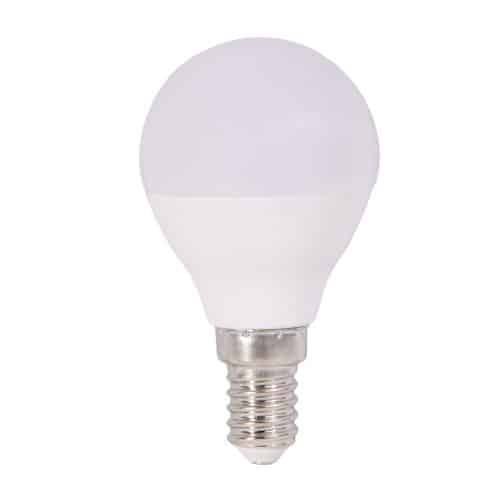 Bec LED HEPOL, forma glob, E14, 4W, 30000 ore, lumina calda