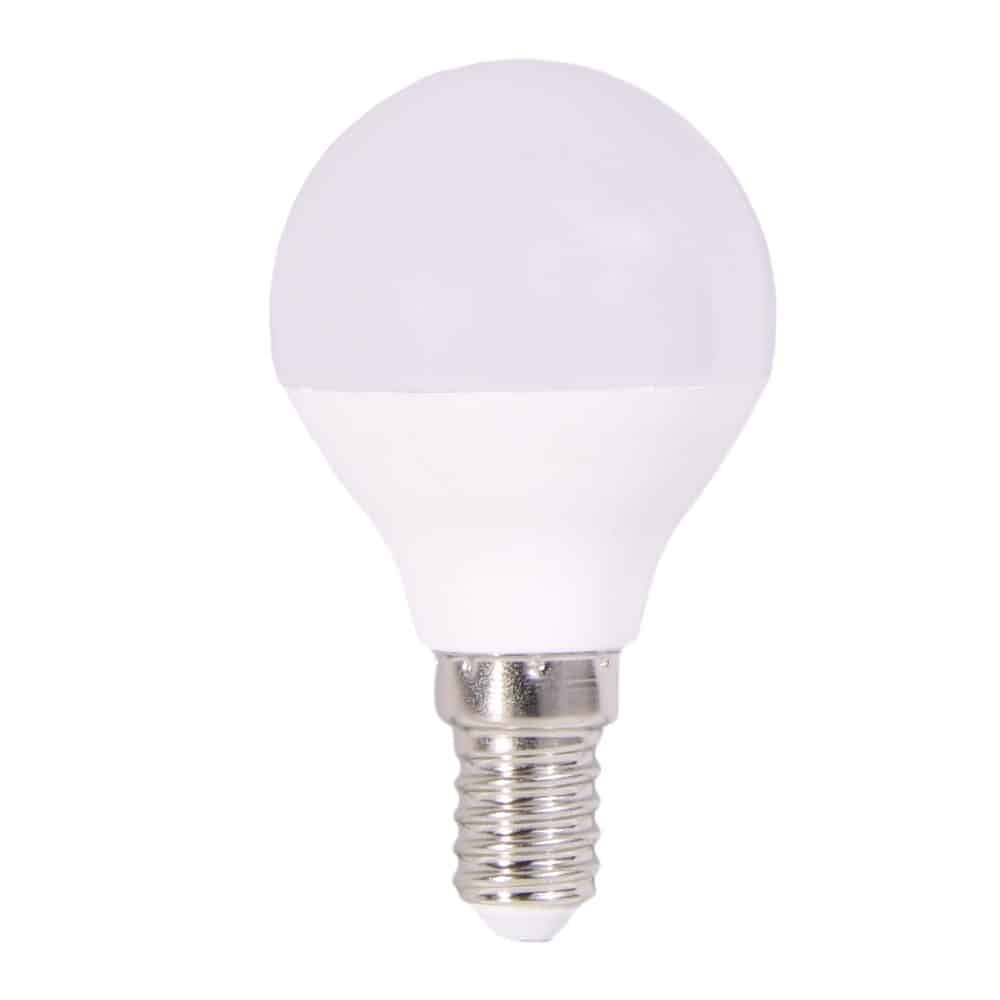 Bec LED LOHUIS, forma glob, E14, 4W, 30000 ore, lumina rece