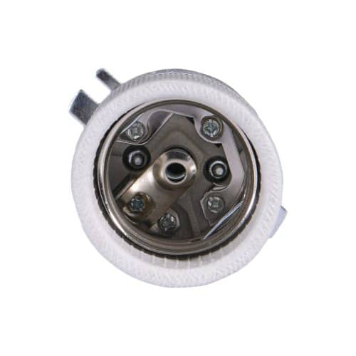 Dulie ceramica cu lamela HEPOL, E40, alb