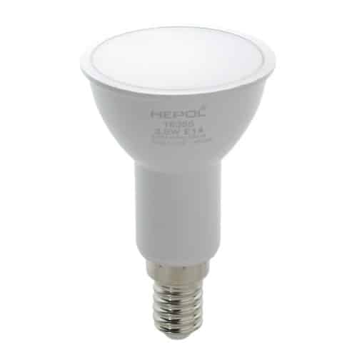 Bec LED HEPOL, forma spot, E14, 3.5W, 30000 ore, lumina calda