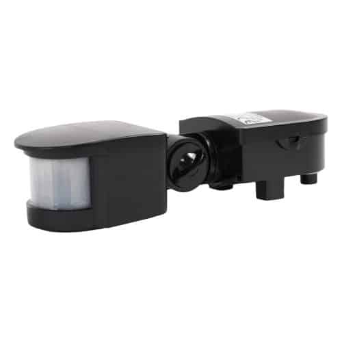 Senzor de miscare HEPOL, exterior, 120 grade, IP44, negru