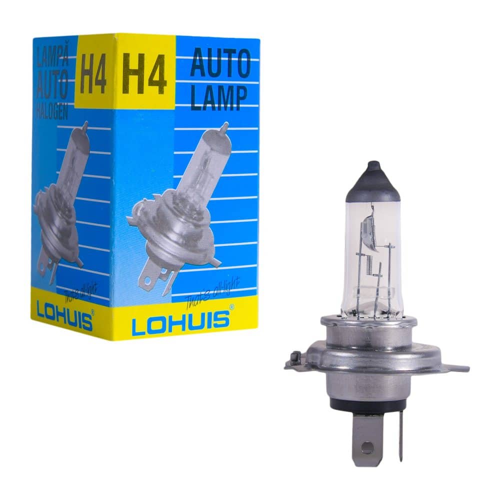 Bec auto LOHUIS H4, P43T-38, 60W, 12V