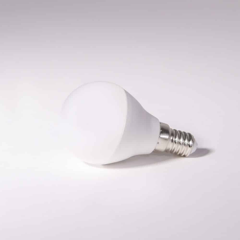 Bec LED HEPOL, forma glob, E14, 4W, 30000 ore, lumina calda