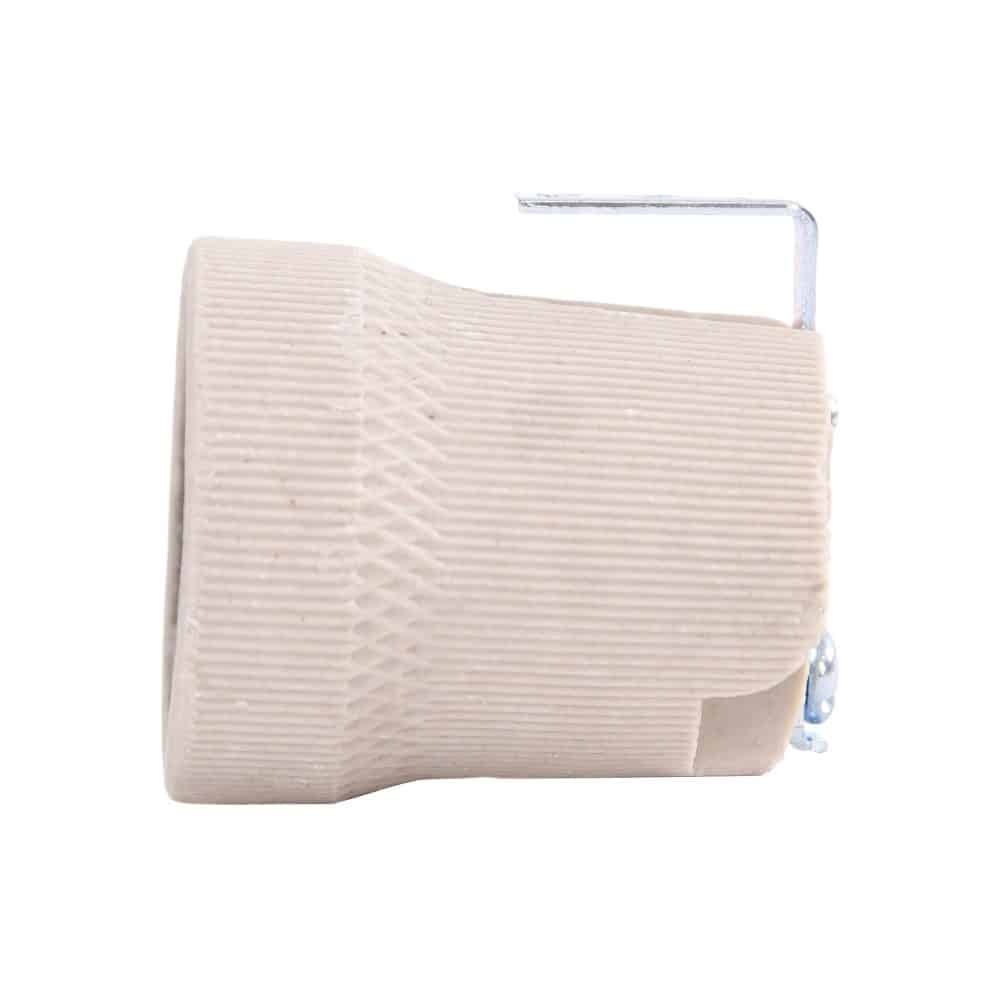 Dulie ceramica cu lamela HEPOL, E27, alb