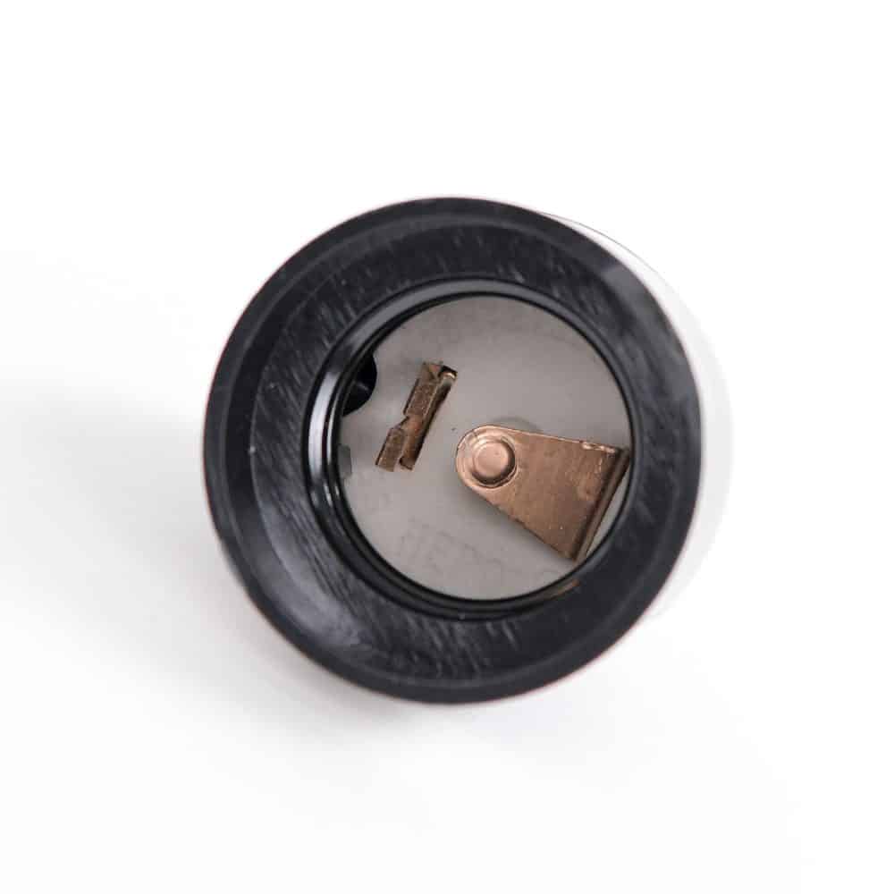 Dulie ebonita HEPOL, E27, negru
