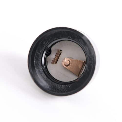 Dulie ebonita HEPOL, E27, negru
