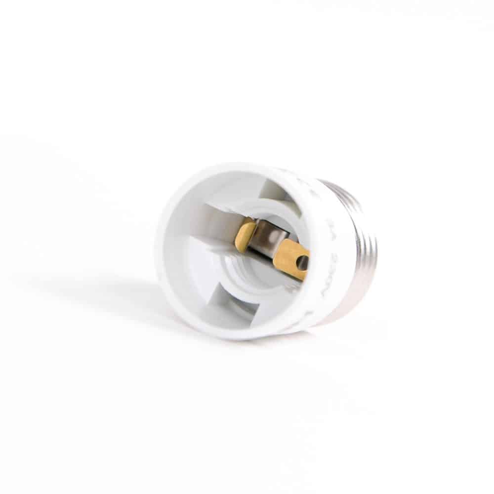 Adaptor HEPOL, E27 - E14, alb
