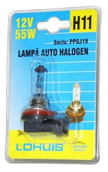 Bec auto LOHUIS H11, PPGJ19, 55W, 12V