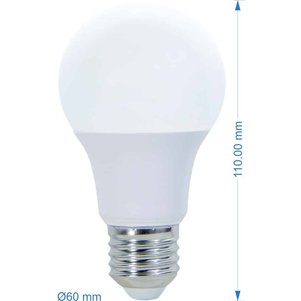 Bec LED LOHUIS, forma A60, E27, 5W, 30000 ore, lumina rece