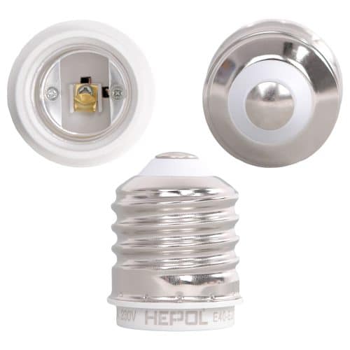 Adaptor HEPOL, E40 - E27, alb