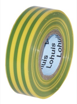 Banda izolatoare LOHUIS, 19mm x 10m, galben-verde