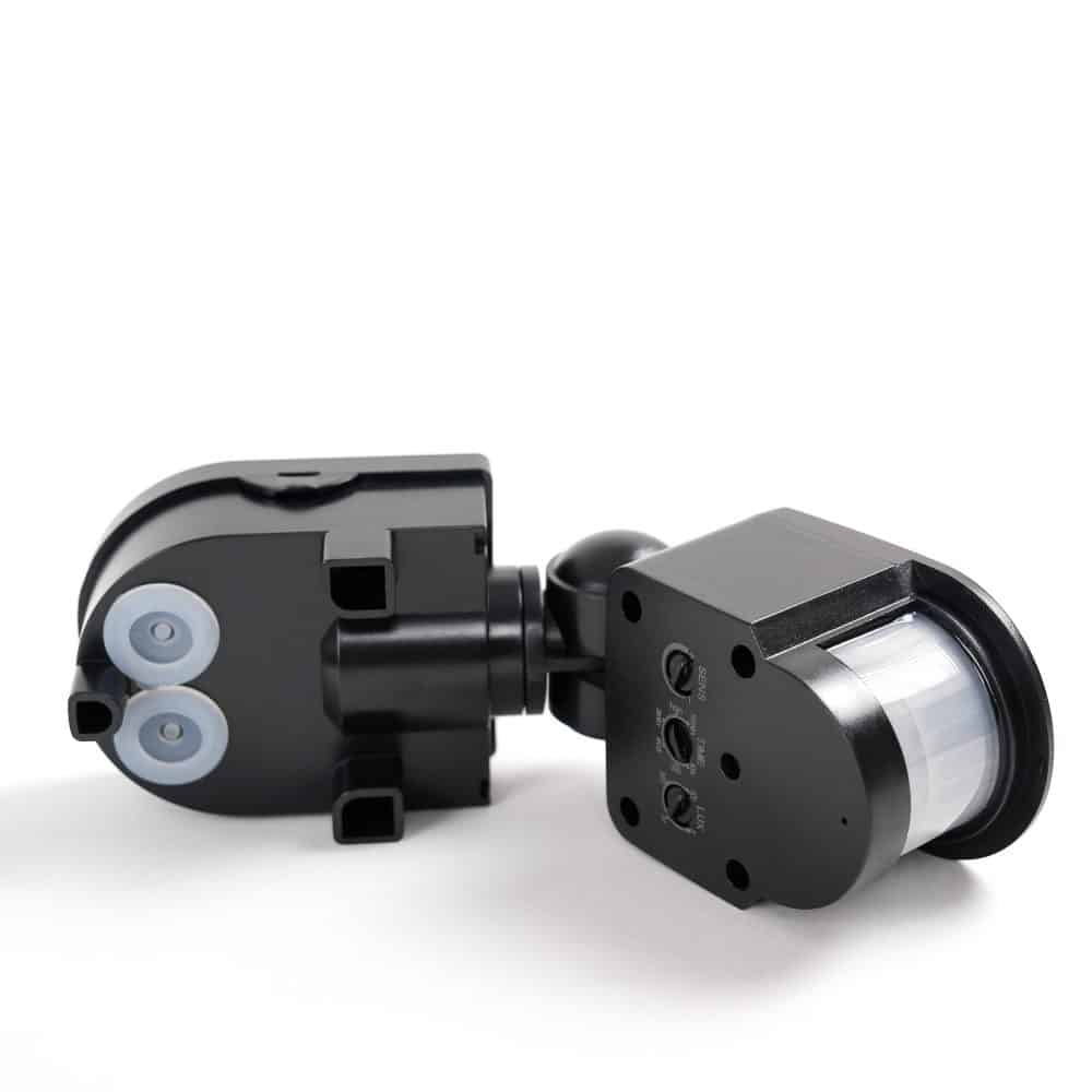 Senzor de miscare HEPOL, exterior, 120 grade, IP44, negru