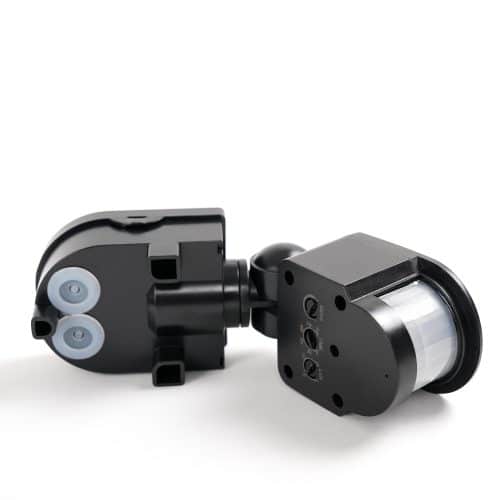 Senzor de miscare HEPOL, exterior, 120 grade, IP44, negru