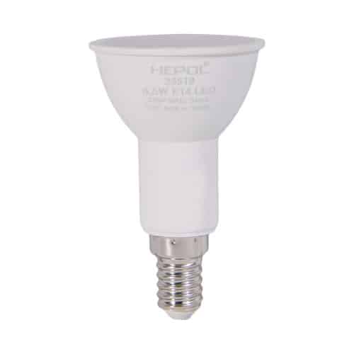Bec LED HEPOL, forma spot, E14, 6.5W, 30000 ore, lumina calda