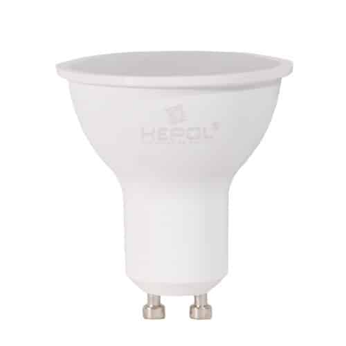 Bec LED HEPOL, forma spot, GU10, 6.5W, 30000 ore, lumina calda