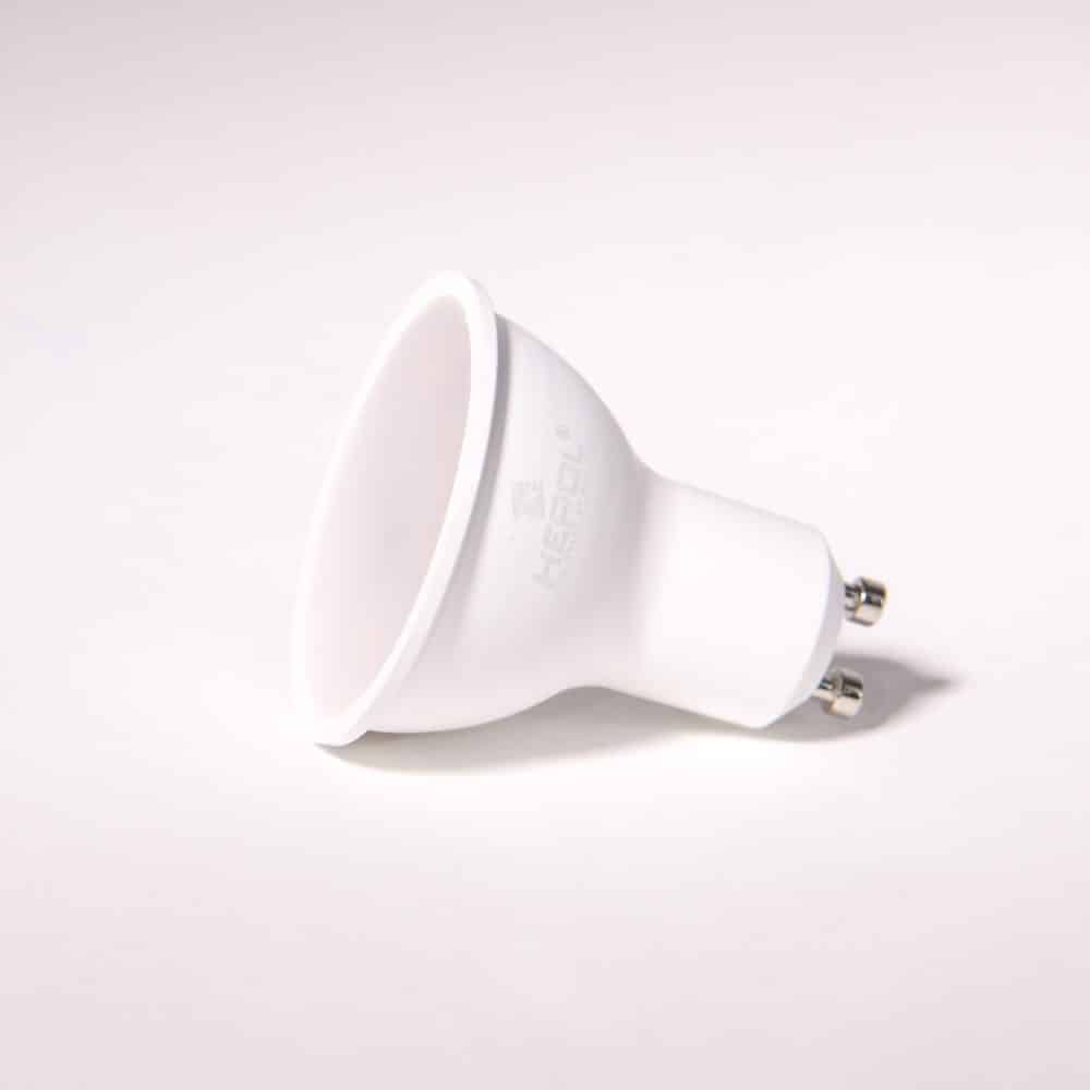 Bec LED HEPOL, forma spot, GU10, 6.5W, 30000 ore, lumina calda