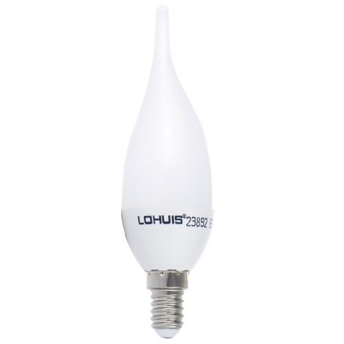 Bec LED LOHUIS, forma lumanare fantezie, E14, 4W, 30000 ore, lumina rece