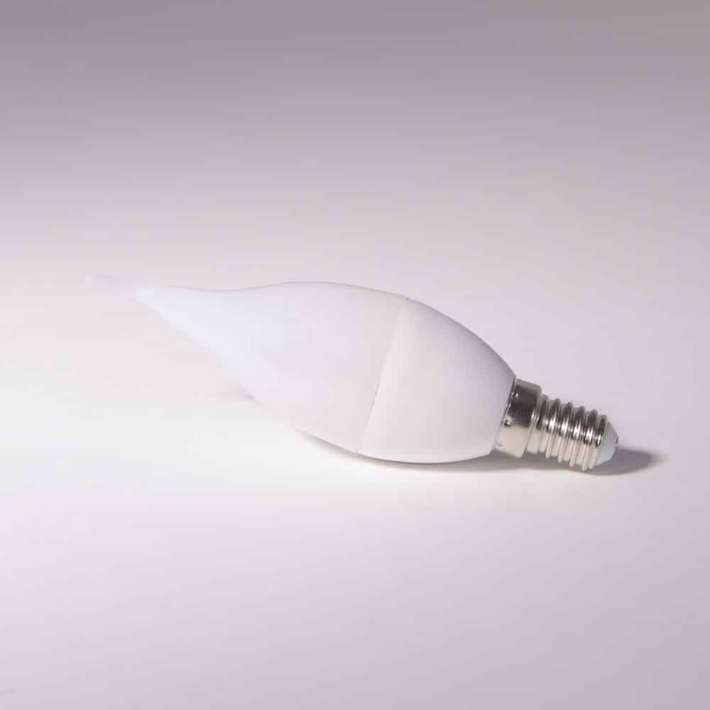 Bec LED LOHUIS, forma lumanare fantezie, E14, 4W, 30000 ore, lumina rece