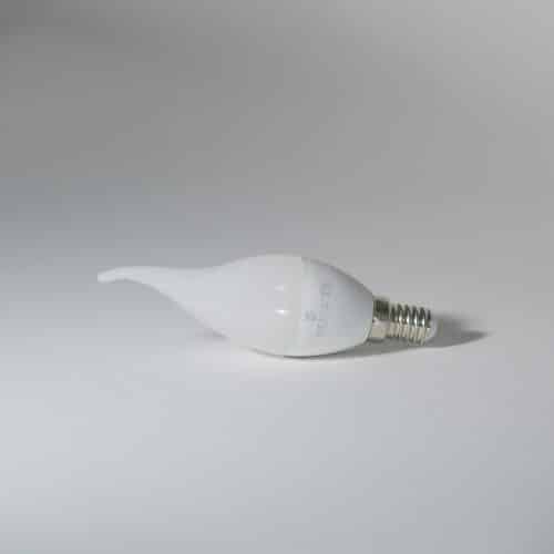 Bec LED HEPOL, forma lumanare fantezie, E14, 4W, 30000 ore, lumina calda