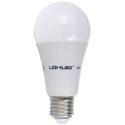 Bec LED LOHUIS, forma A60, E27, 12W, 30000 ore, lumina rece