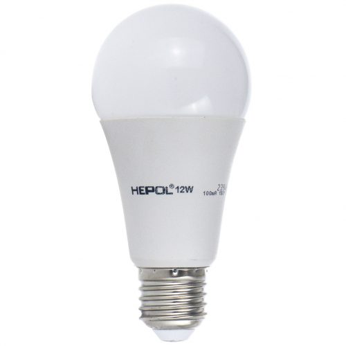 Bec LED HEPOL, forma A60, E27, 12W, 30000 ore, lumina calda