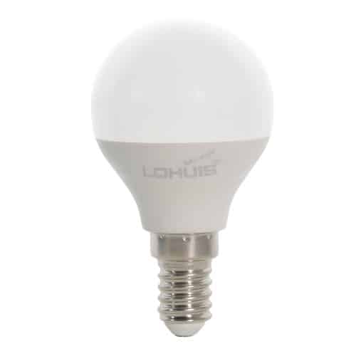 Bec LED SFERIC E14, 5W, 400lm, lumină rece