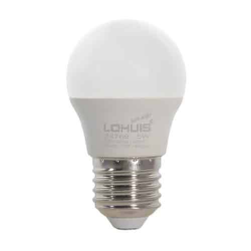 Bec LED SFERIC E27, 5W, 400lm, lumină rece