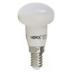 Bec LED HEPOL, forma reflector R39, E14, 4W, 30000 ore, lumina calda