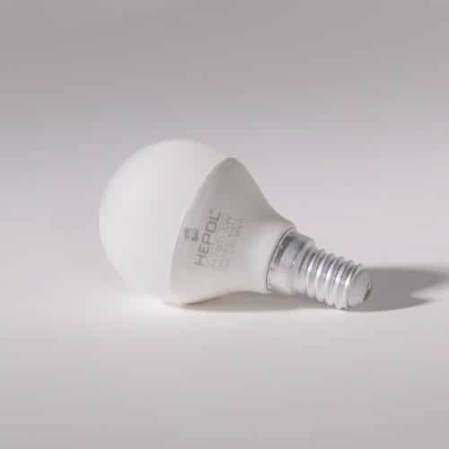 Bec LED SFERIC E14, 5W, 380lm, lumina calda