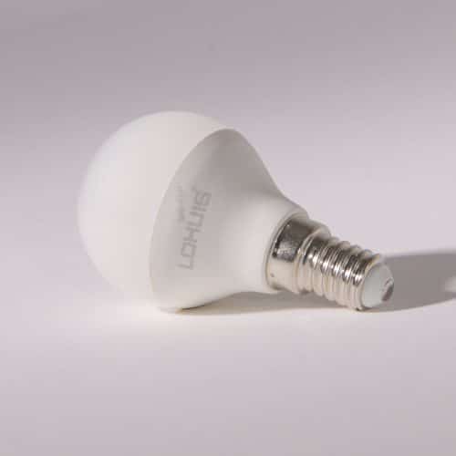 Bec LED SFERIC E14, 5W, 400lm, lumină rece