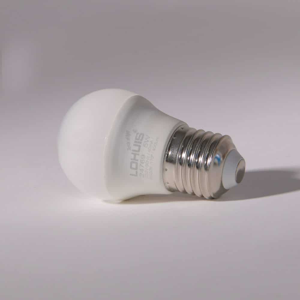Bec LED SFERIC E27, 5W, 400lm, lumină rece