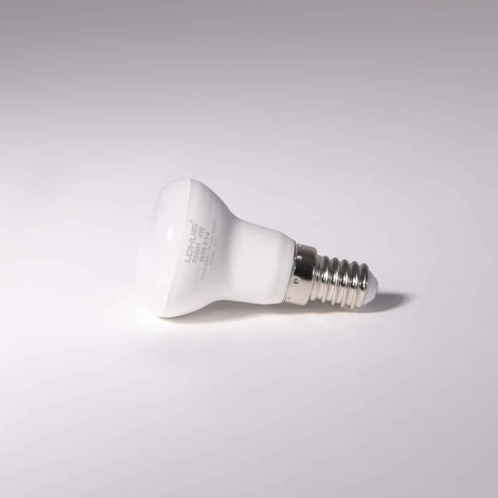 Bec LED LOHUIS, forma reflector R39, E14, 4W, 30000 ore, lumina rece