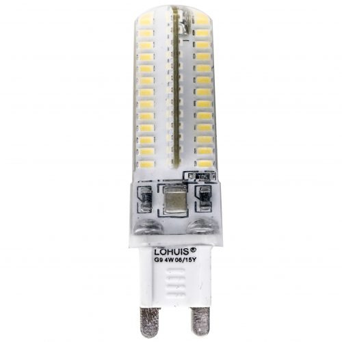 Bec LED LOHUIS, silicon, forma bulb, G9, 3W, 30000 ore, lumina rece