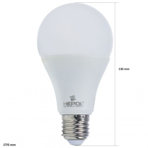 Bec LED HEPOL, forma A70, E27, 15W, 30000 ore, lumina calda