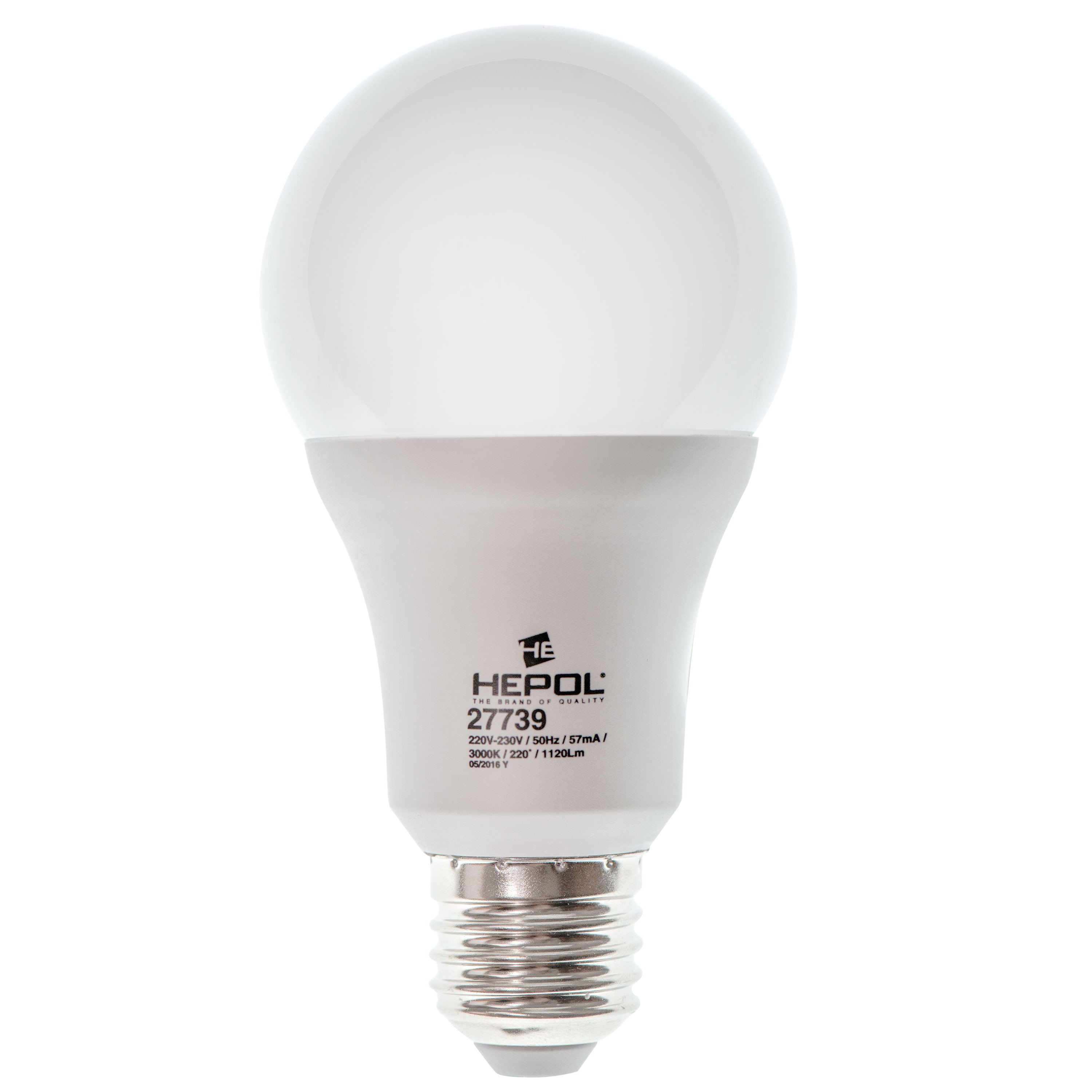 Someday Oppose brand Bec LED HEPOL DIMABIL, forma A60, E27, 12W, 25000 ore, lumina calda - Lohuis