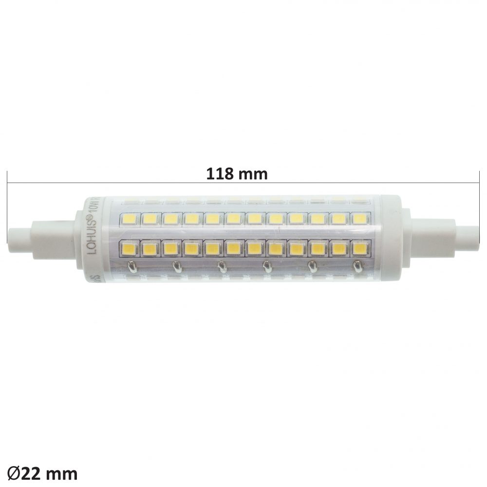Bec LED LOHUIS, R7S, J118, 10W, 20000 ore, lumina rece