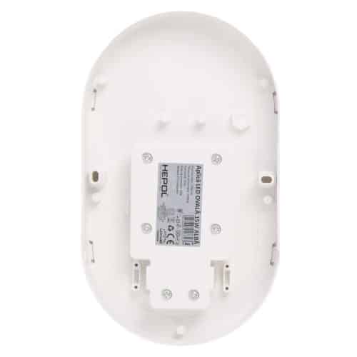 Aplica LED ovala HEPOL, aparent/PT, 15W, lumina rece