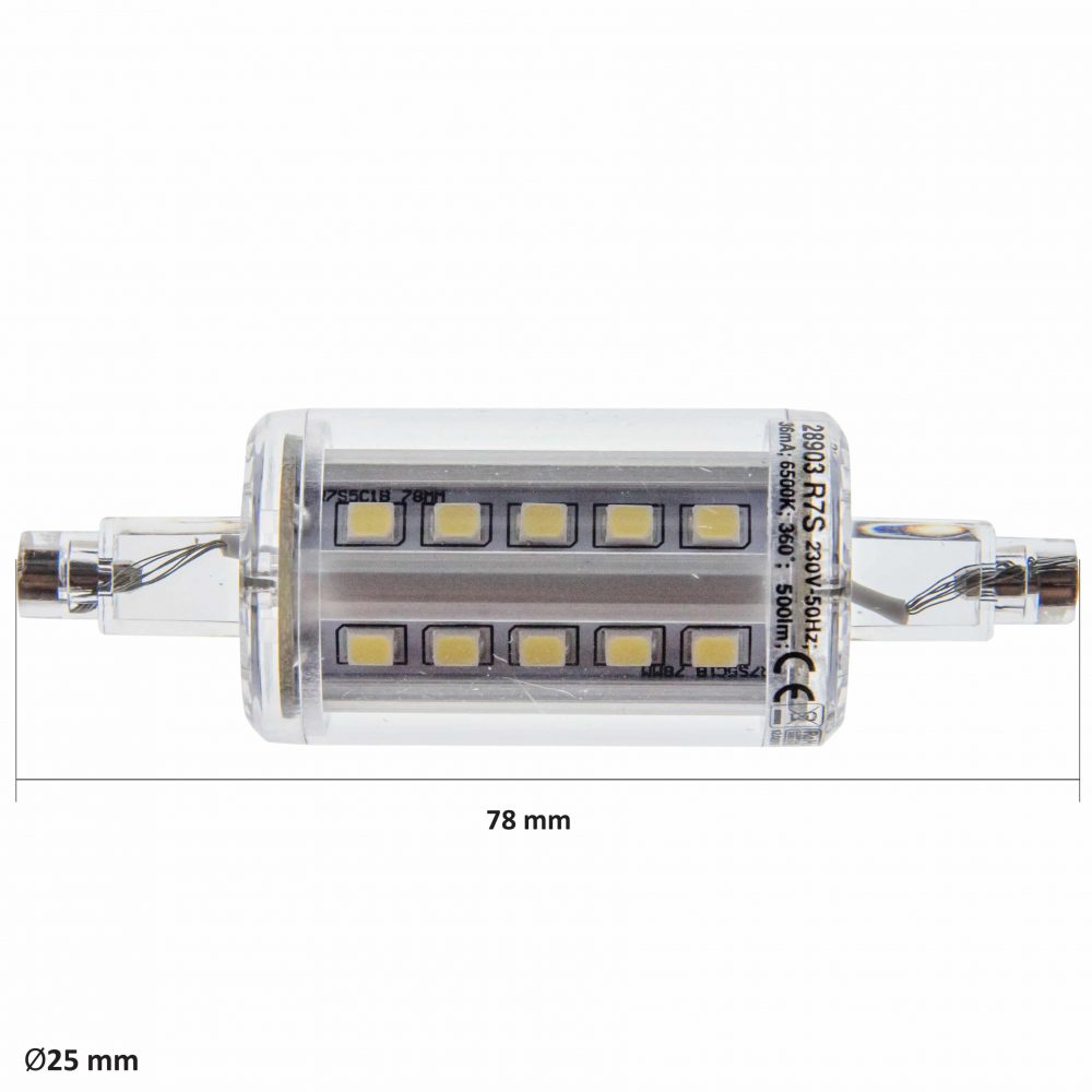 Bec LED LOHUIS, R7S, J78, 5W, 20000 ore, lumina rece