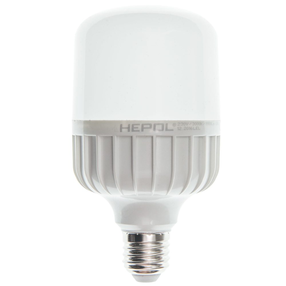 Bec LED T80 HEPOL, forma tubulara, E27, 20W, 25000 ore, lumina calda