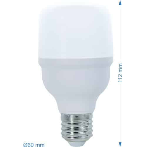 Bec LED T60 LOHUIS, forma tubulara, E27, 12W, 25000 ore, lumina rece