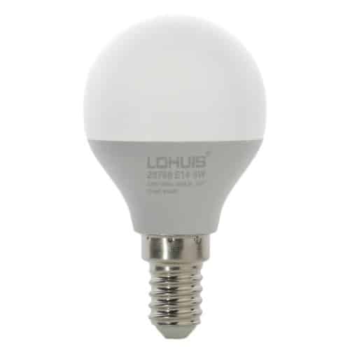 Bec LED LOHUIS DIMABIL, forma sferic, E14, 6W, 25000 ore, lumina rece