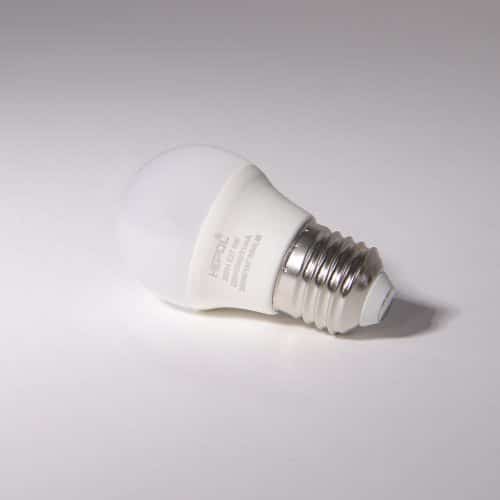 Bec LED HEPOL DIMABIL, forma sferic, E27, 6W, 25000 ore, lumina calda