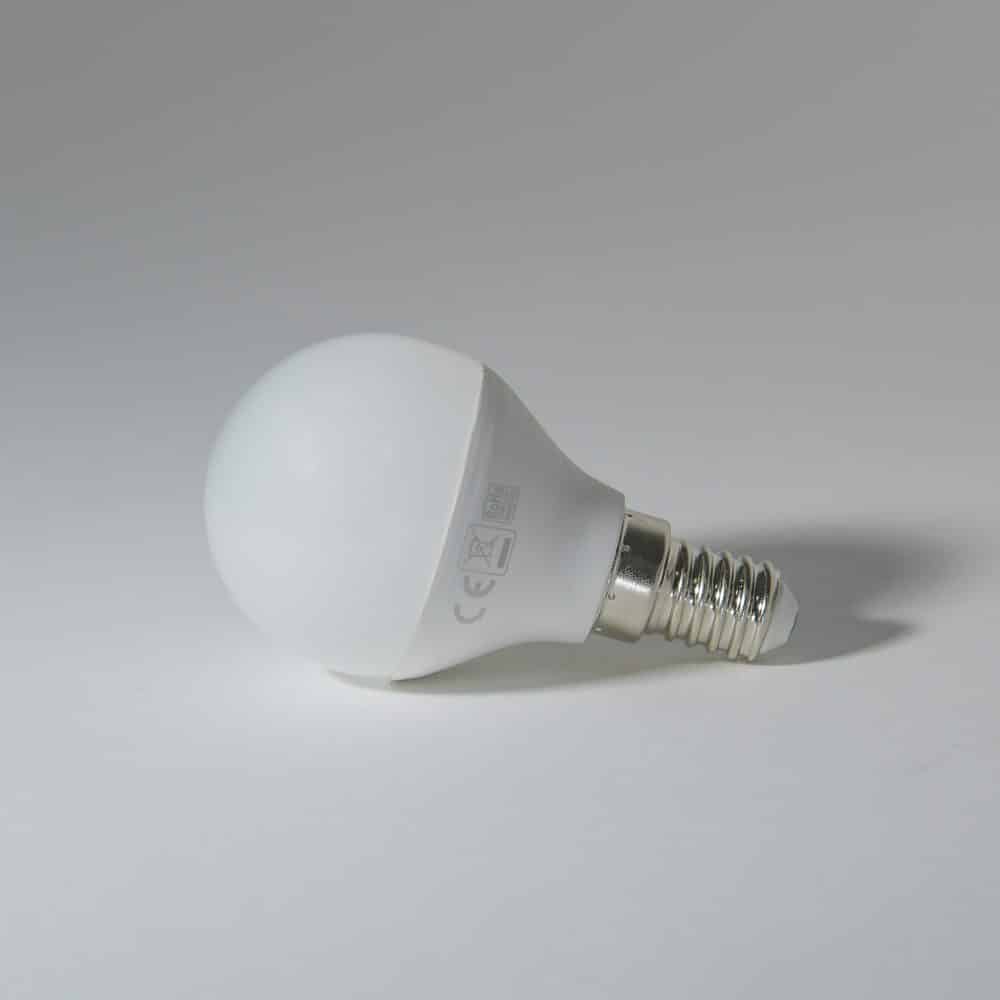 Bec LED LOHUIS DIMABIL, forma sferic, E14, 6W, 25000 ore, lumina rece