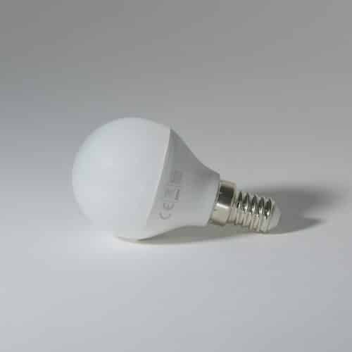 Bec LED LOHUIS DIMABIL, forma sferic, E14, 6W, 25000 ore, lumina rece