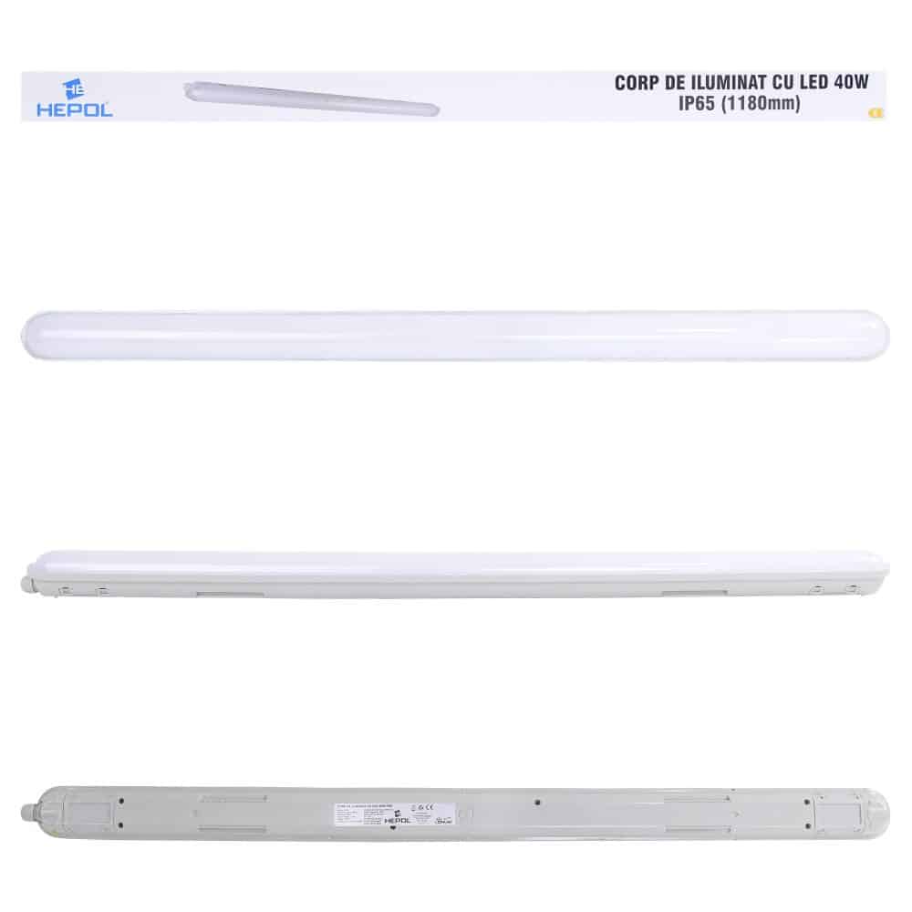 Corp iluminat LED HEPOL, IP65, 40W, gri