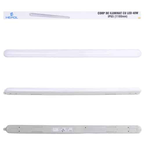 Corp iluminat LED HEPOL, IP65, 40W, gri
