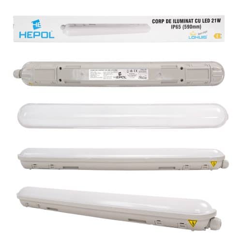 Corp iluminat LED HEPOL, IP65, 21W, gri