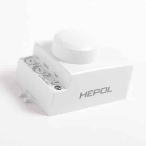 Senzor de miscare HEPOL,8m, 360 grade, IP20, alb
