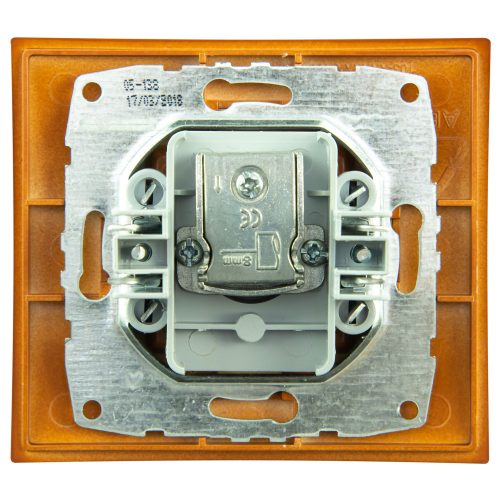 Priza TV Mono Electric, LARISSA, de capat, 8dB-12dB-18dB-20dB, ingropat/ST, cires