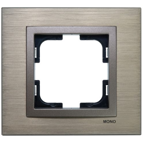 Rama Mono Electric, 1 modul, STYLE ALUMINIU, BRONZ